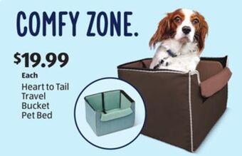 Aldi Heart to tail travel bucket pet bed offer