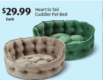Aldi Heart to tail cuddler pet bed offer