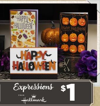 Dollar Tree Halloween greeting cards offer