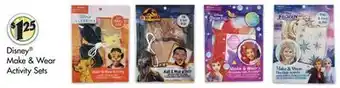 Dollar Tree Disney® make & wear activity sets offer
