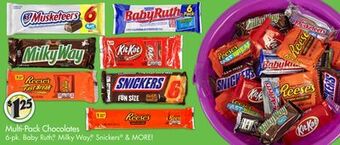 Dollar Tree Multi-pack chocolates offer