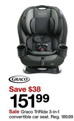 Target Graco triride 3-in-1 convertible car seat offer
