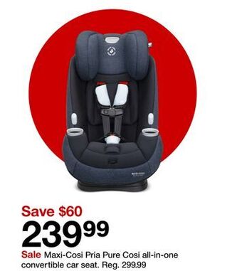 Target Maxi-cosi pria pure cosi all-in-one convertible car seat offer