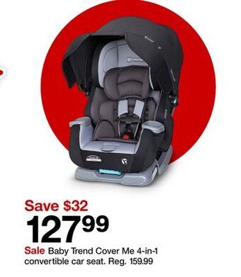 Target Baby trend cover me 4-in-1 convertible car seat offer