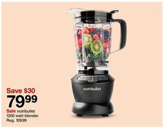Target Nutribullet 1200 watt blender offer