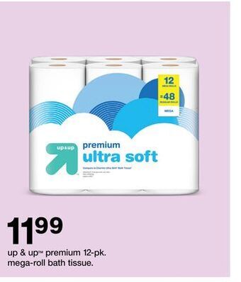 Target Up & up™ premium 12-pk. mega-roll bath tissue offer