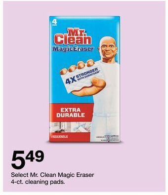 Target Select mr. clean magic eraser 4-ct. cleaning pads offer