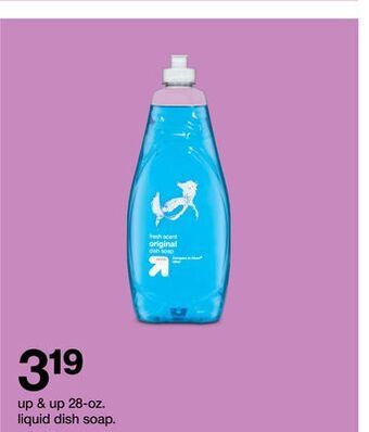 Target Up & up 28-oz. liquid dish soap offer