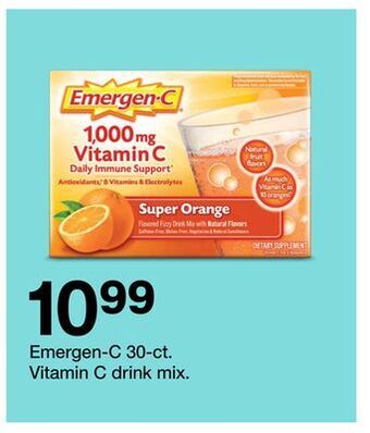 Target Emergen-c 30-ct. vitamin c drink mix offer