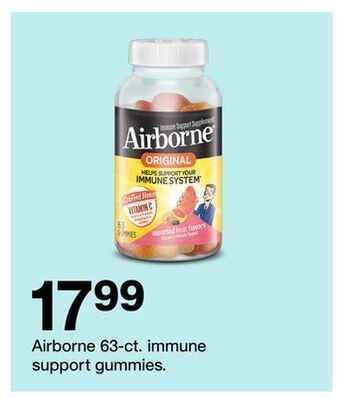 Target Airborne 63-ct. immune support gummies offer