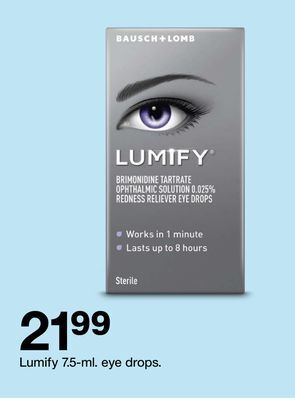Target Lumify 7.5-ml. eye drops offer