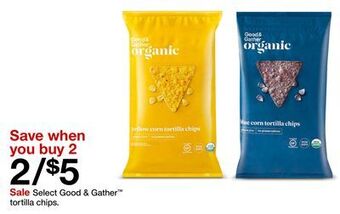 Target Select good & gather™ tortilla chips offer