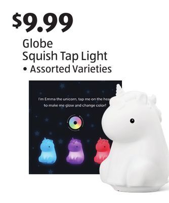Aldi Globe squish tap light offer