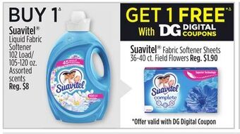 Dollar General Suavitel® liquid fabric softener offer