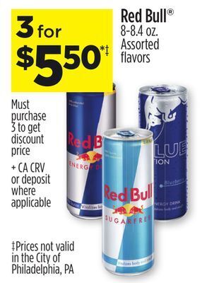 Dollar General Red bull® offer
