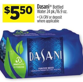 Dollar General Dasani® bottled water offer