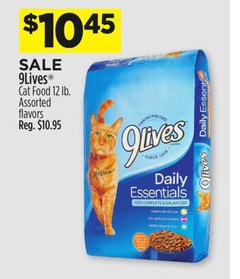 Dollar General 9lives® cat food offer
