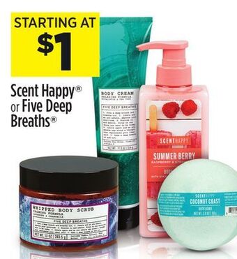 Dollar General Scent happy® or five deep breaths® offer