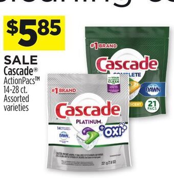Dollar General Cascade® actionpacs offer