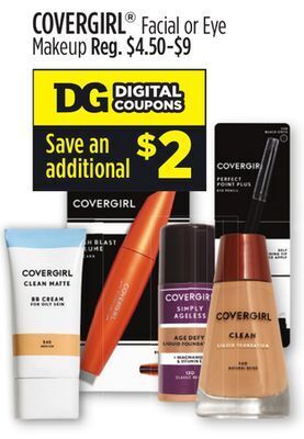 Dollar General Covergirl® facial or eye makeup offer