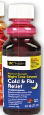 Dollar General Dg health® cold & flu relief severe day time or night time offer