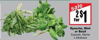 Rancho Markets Epazote, mint or basil offer