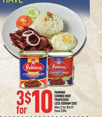 Seafood City Pamana corned beef offer
