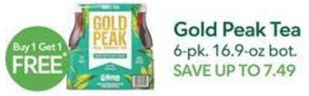 Publix Gold Peak Tea offer
