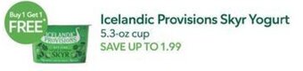 Publix Icelandic Provisions Skyr Yogurt offer