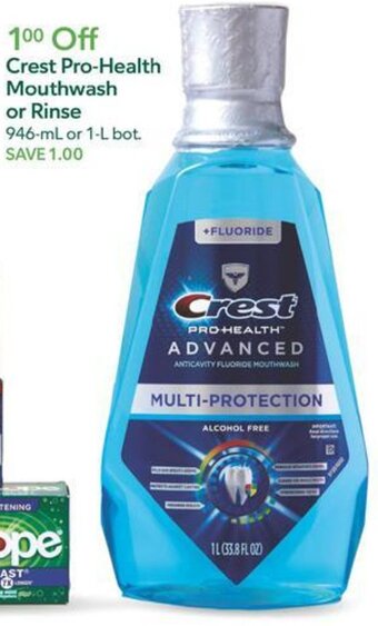Publix Crest Pro-Health Mouthwash or Rinse offer