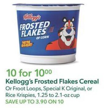 Publix Kellogg's Frosted Flakes Cereal offer