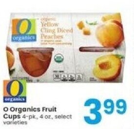 Albertsons O Organics Fruit Cups offer