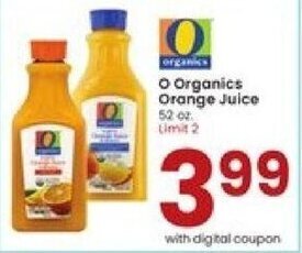 Albertsons O Organics Orange Juice offer