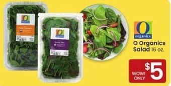 Albertsons O Organics Salad offer