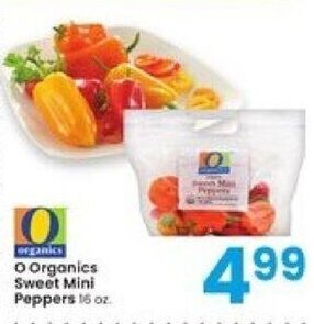 Albertsons O Organics Sweet Mini Peppers offer