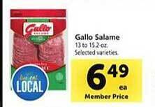 Safeway Gallo salame offer