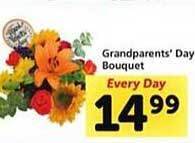 Safeway Grandparents' day bouquet offer