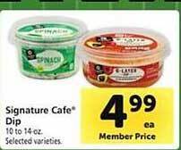 Safeway Signature cafe dip offer