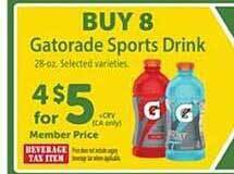 Safeway Gatorade sports drink offer
