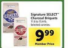 Safeway Signature select charcoal briquets offer
