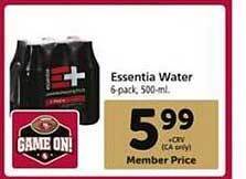 Safeway Essentia water offer