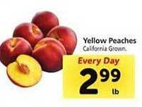 Safeway Yellow peaches offer