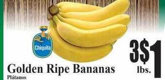 Baja Ranch Golden ripe bananas offer