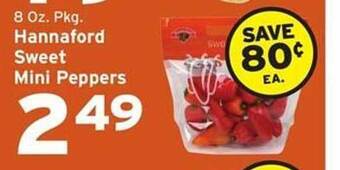 Hannaford Hannaford sweet mini peppers offer