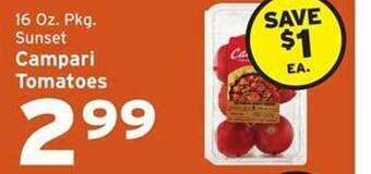 Hannaford Sunset campari tomatoes offer