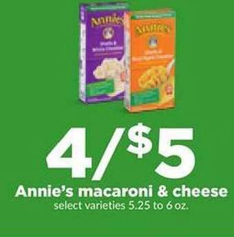 Hy-Vee Annie's macaroni & cheese offer