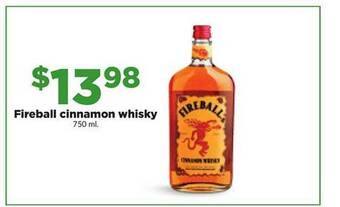 Hy-Vee Fireball cinnamon whisky offer