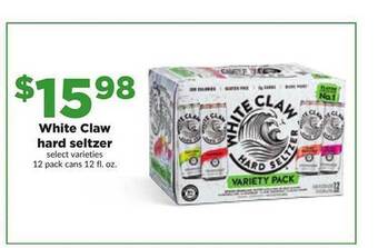 Hy-Vee White claw hard seltzer offer