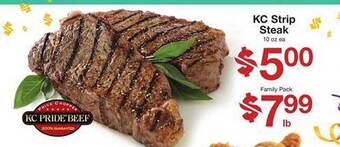 Price Chopper Kc strip steak offer
