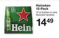 Price Chopper Heineken 12-pack offer
